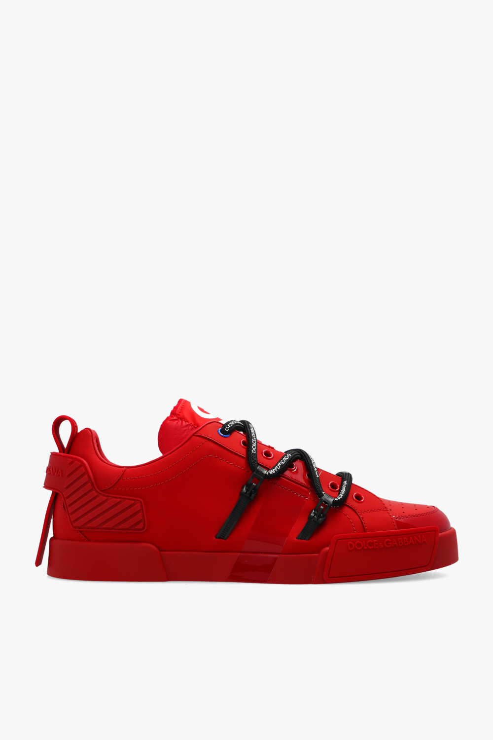 Dolce & gabbana white red best sale portofino sneakers